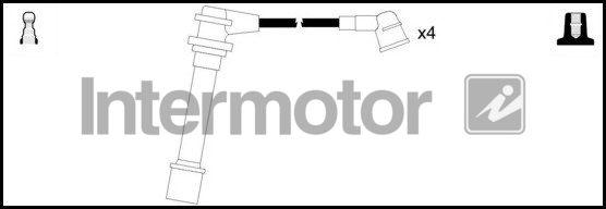 INTERMOTOR INT 76312 Gyújtókábel készlet, gyertyakábel szett