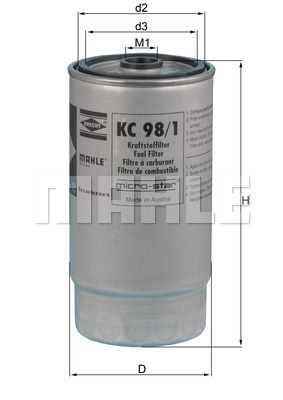 KNECHT KC98/1 Üzemanyagszűrő
