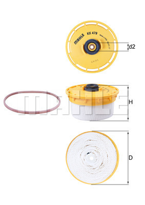 KNECHT KX479D Üzemanyagszűrő