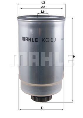 MAHLE KC90 Üzemanyagszűrő, gázolajszűrő, benzinszűrő