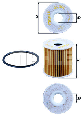 KNECHT OX346D Olajszűrő