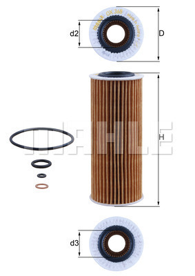 KNECHT OX 368D1 Olajszűrő