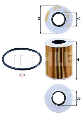 KNECHT OX369D Olajszűrő