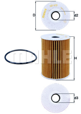 KNECHT OX415D Olajszűrő