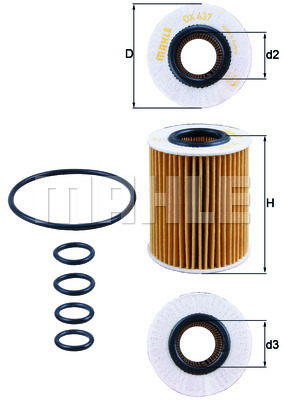 MAHLE OX437D Olajszűrő