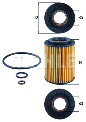 KNECHT OX347D Olajszűrő