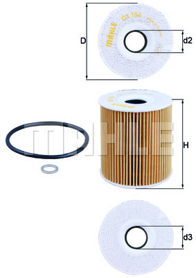 KNECHT OX 156D Olajszűrő