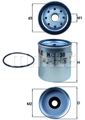 KNECHT KC238D Üzemanyagszűrő