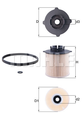 KNECHT KX 265D Üzemanyagszűrő