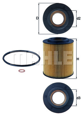 KNECHT OX154/1D Olajszűrő