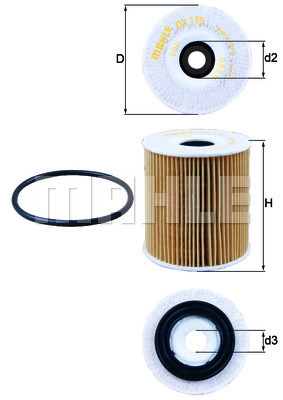 KNECHT OX175D Olajszűrő