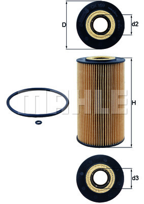 KNECHT OX169D Olajszűrő