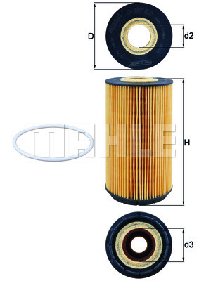 KNECHT OX557D Olajszűrő