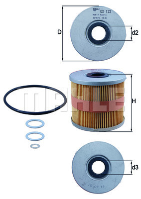 KNECHT OX122D Olajszűrő