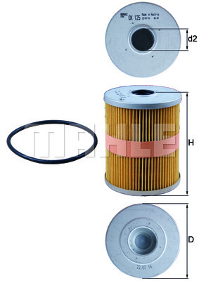 KNECHT OX125D Olajszűrő