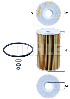 KNECHT OX 127/1D Olajszűrő