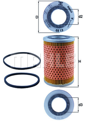 MAHLE OX13D Olajszűrő