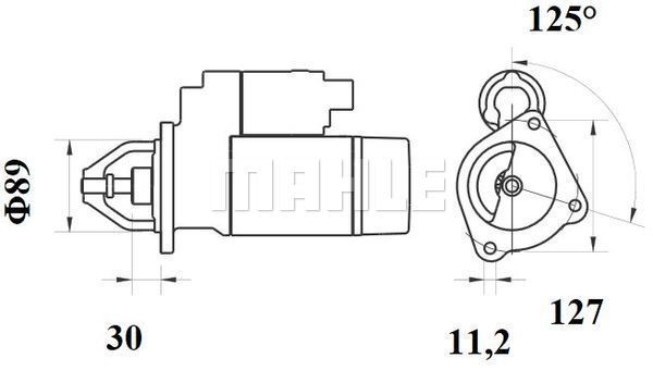 MAHLE 285476 MS 766 - Önindító