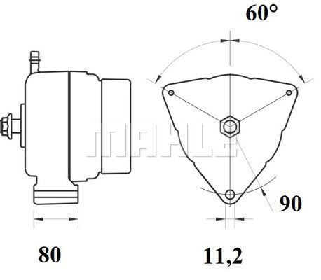 MAHLE 485324 MG 806 ALTERNATOR MAN F2000 MG806