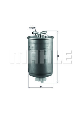 MAHLE 23625 KL 41 - Üzemanyagszűrő, gázolajszűrő, benzinszűrő