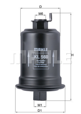 MAHLE KL560 Üzemanyagszűrő, gázolajszűrő, benzinszűrő