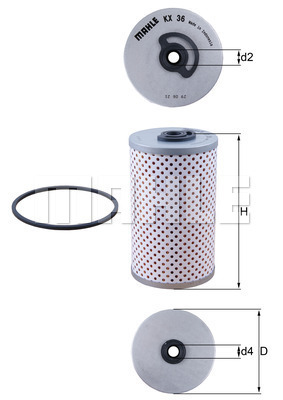 MAHLE KX 36D KX 36 FILTRU COMBUSTIBIL - MAHLE