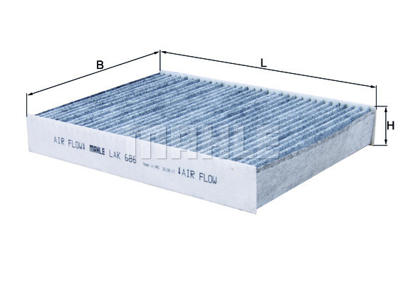 KNECHT LAK686 Pollenszűrő (Aktívszenes)