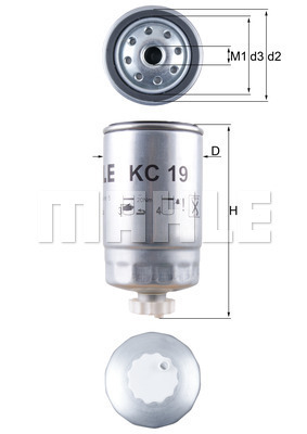 KNECHT KC19 Üzemanyagszűrő
