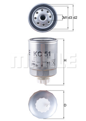 KNECHT KC51 Üzemanyagszűrő