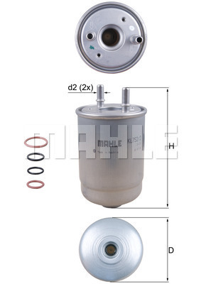 KNECHT KL752/2D Üzemanyagszűrő