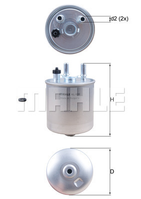 KNECHT KL639D Üzemanyagszűrő