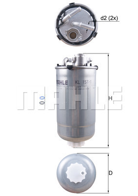 KNECHT KL 157/1D Üzemanyagszűrő