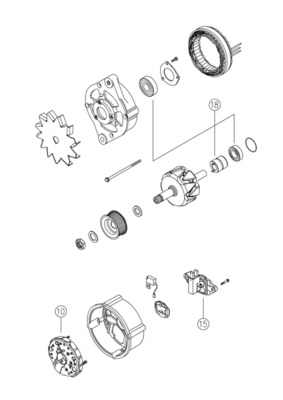 MAHLE 235510 MG 803 - Generátor