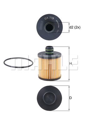 KNECHT OX779D Olajszűrő