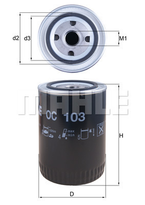 KNECHT OC103 Olajszűrő