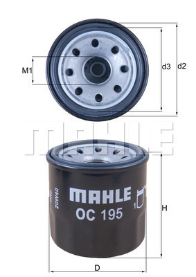 MAHLE 24791 OC 195 - Olajszűrő