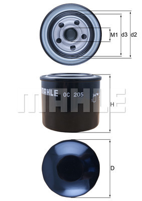 KNECHT OC 205 Olajszűrő