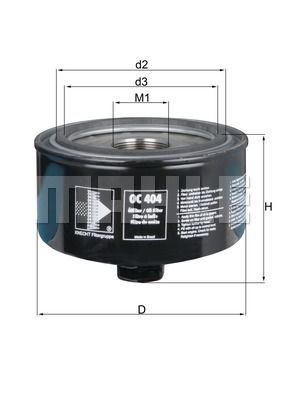 KNECHT OC404 Olajszűrő