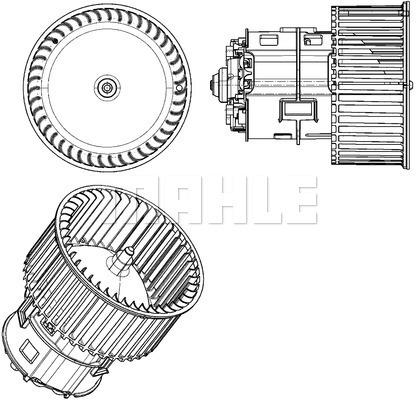 MAHLE AB182000P Utastér ventilátor, fűtőmotor