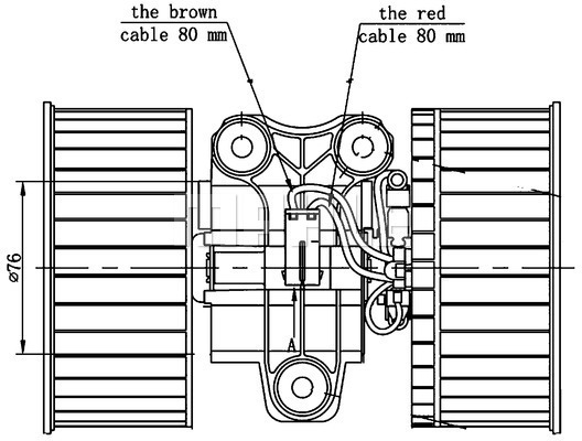 MAHLE AB81000S Utastér ventilátor, fűtőmotor