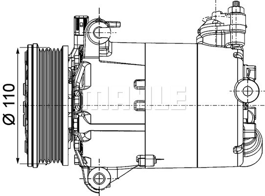 MAHLE ACP1357000P Klímakompresszor