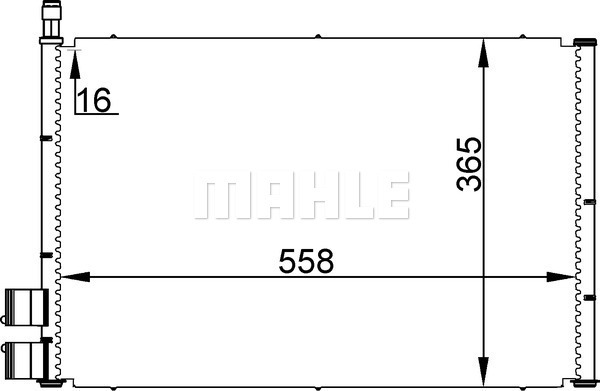 MAHLE AC298000S Klímakondenzátor, klímahűtő