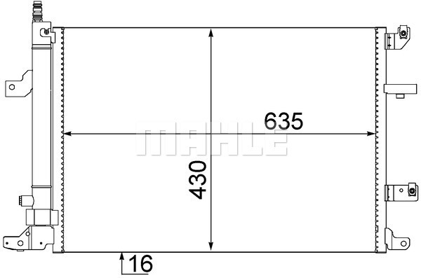 MAHLE BETAC 497 000S kondenzátor, klíma