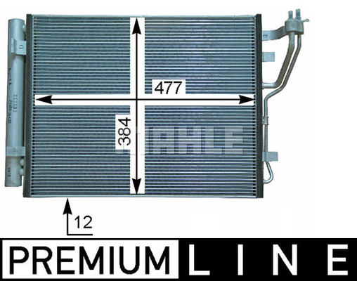 MAHLE AC 709 000P AC 709 000P CONDENSATOR A/C MAHLE BEHR