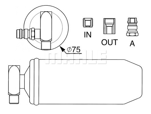 MAHLE 1001659146 AD 161 000S - Szarito szuro, klima