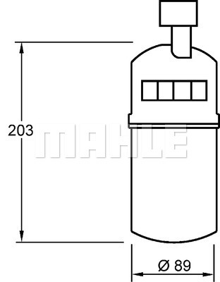 MAHLE AD275000S Klímaszárító, szárítószőrő klímaberendezéshez