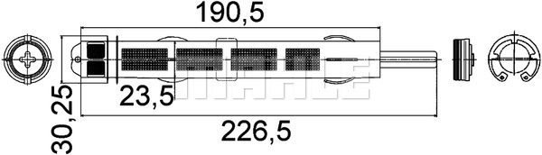 MAHLE AD289000P Klímaszárító, szárítószőrő klímaberendezéshez