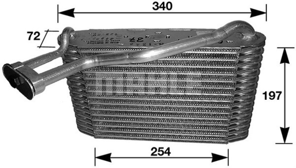 MAHLE AE34000S Párologtató, hőcserélő klímaberendezéshez