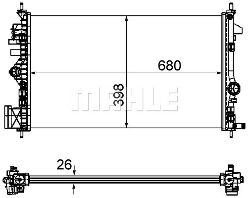 MAHLE CR1102000P Vízhűtő