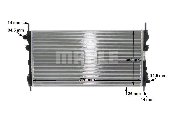 MAHLE MHL CR1143000S Vízhűtő